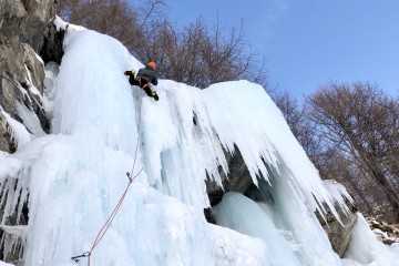 scalatore su ghiaccio