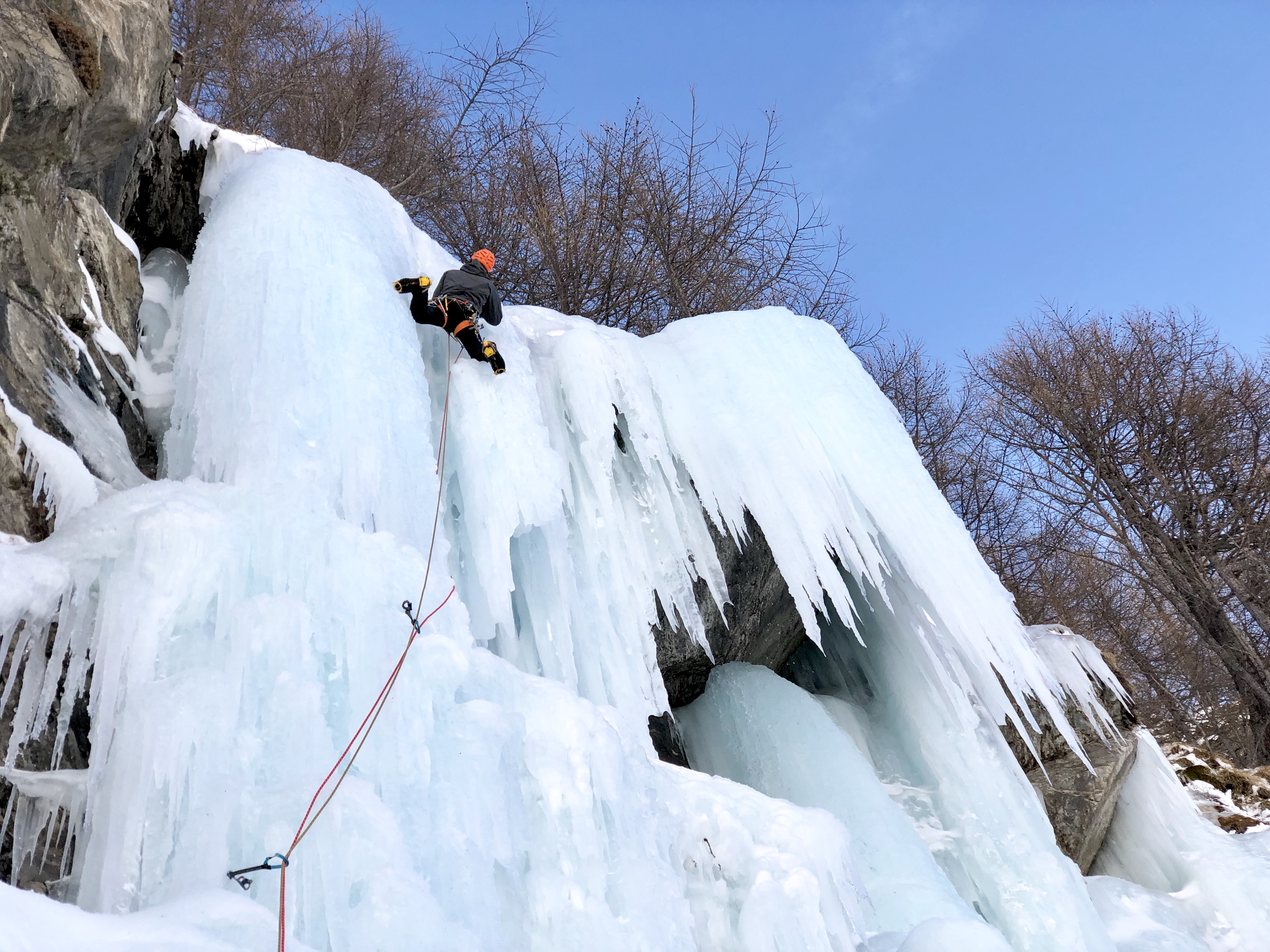 scalatore su ghiaccio